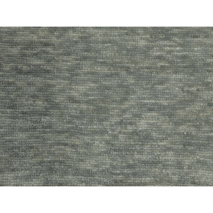 12'2"X18'3" Green Art Deco Collection Wool Hand Knotted Oversized Rug