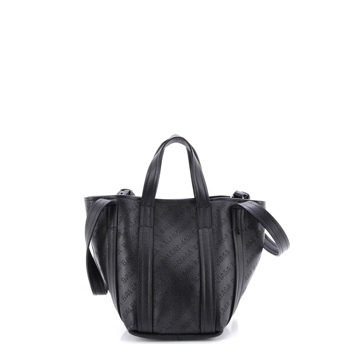 Balenciaga Everyday 2.0 North South Tote Logo Perforated Leather Xs