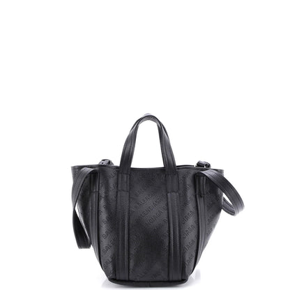 Balenciaga Everyday 2.0 North South Tote Logo Perforated Leather Xs