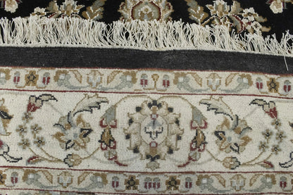 Handmade Indo-Nain Oriental Area Rug Floral