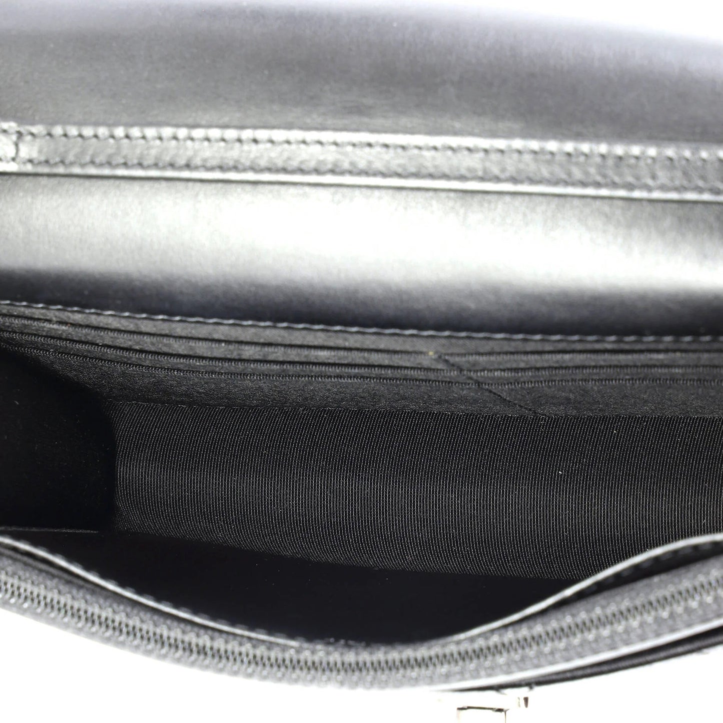 Chanel So Black Reissue 2.55 Wallet On Chain Quilted Aged Calfskin