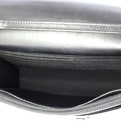 Chanel So Black Reissue 2.55 Wallet On Chain Quilted Aged Calfskin