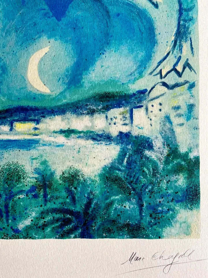 Marc Chagall Lithograph Coa Hand Numbered Signed Collectible