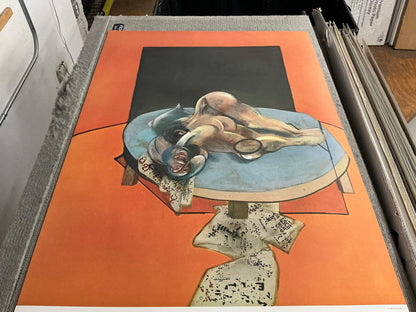 Francis Bacon Figure In A Room " Poster Expressionism Orange