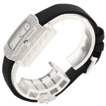Tiffany&Co. Cocktail Watch Full Diamond Watches K18 White Gold/Leather Ladies