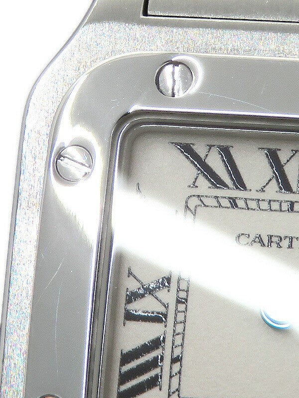 Cartier Santos Galve Sm W20056D6 White Ladies Used Watch #61123