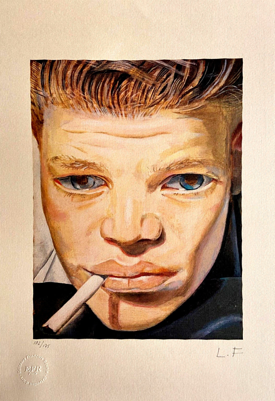 Lucian Freud Lithograph Hand Numbered Signed Limited Stamp