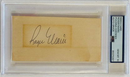 Roger Maris Auto Grade Gem Mint 10 Signed Index Card (Psa)