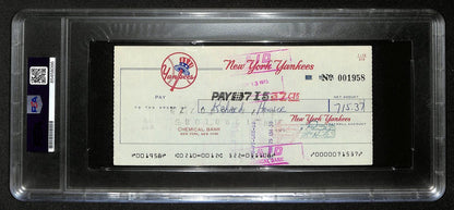 Dick Howser Signed/Auto 1975 Ny Yankees Payroll