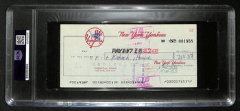 Dick Howser Signed/Auto 1975 Ny Yankees Payroll