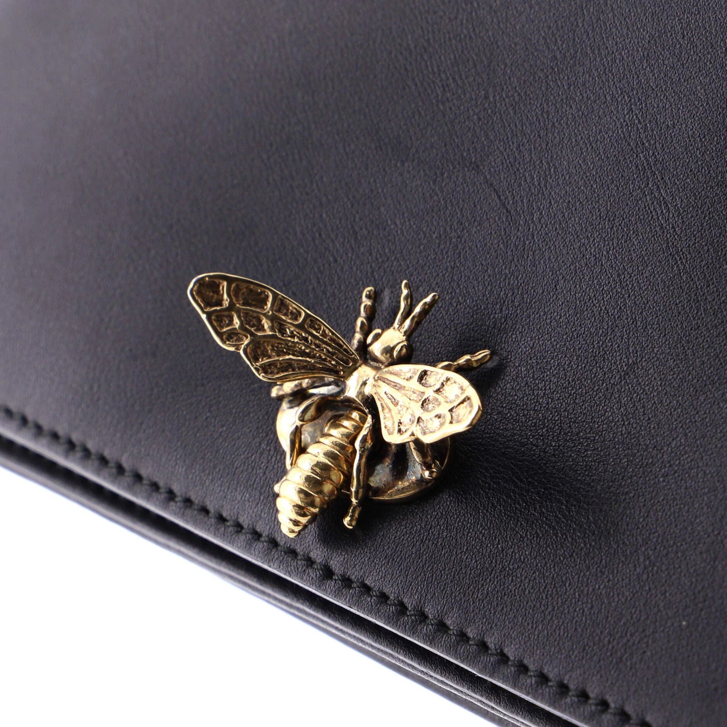 Christian Dior Bee Clutch Leather