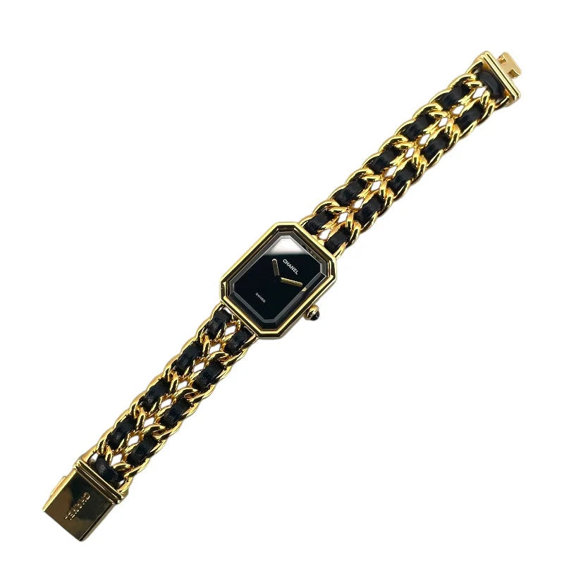Chanel Premire S H0001 Black Gp Quartz