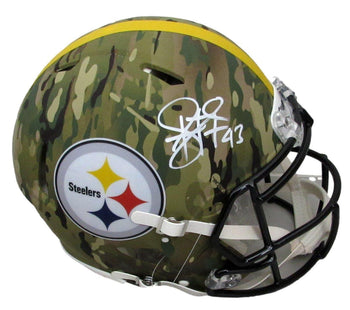Troy Polamalu Hof Signed Full Size Authentic Camo