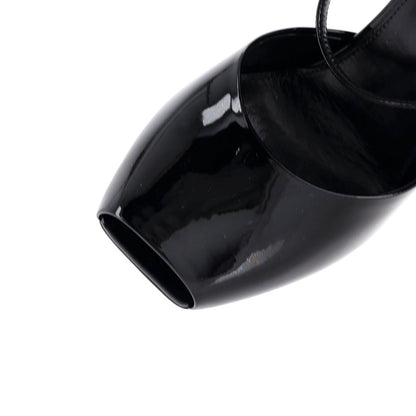 Saint Laurent Women'S La Scandale Heeled Sandals Patent 110