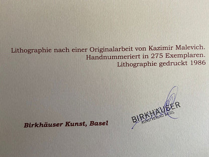 Kazimir Malevich Lithograph Numbered Coa - Piet Mondrian