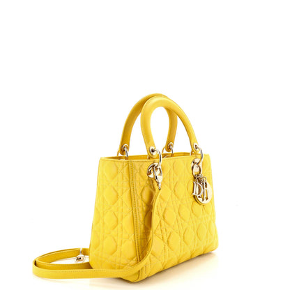 Christian Dior Lady Dior Bag Cannage Quilt Lambskin Medium
