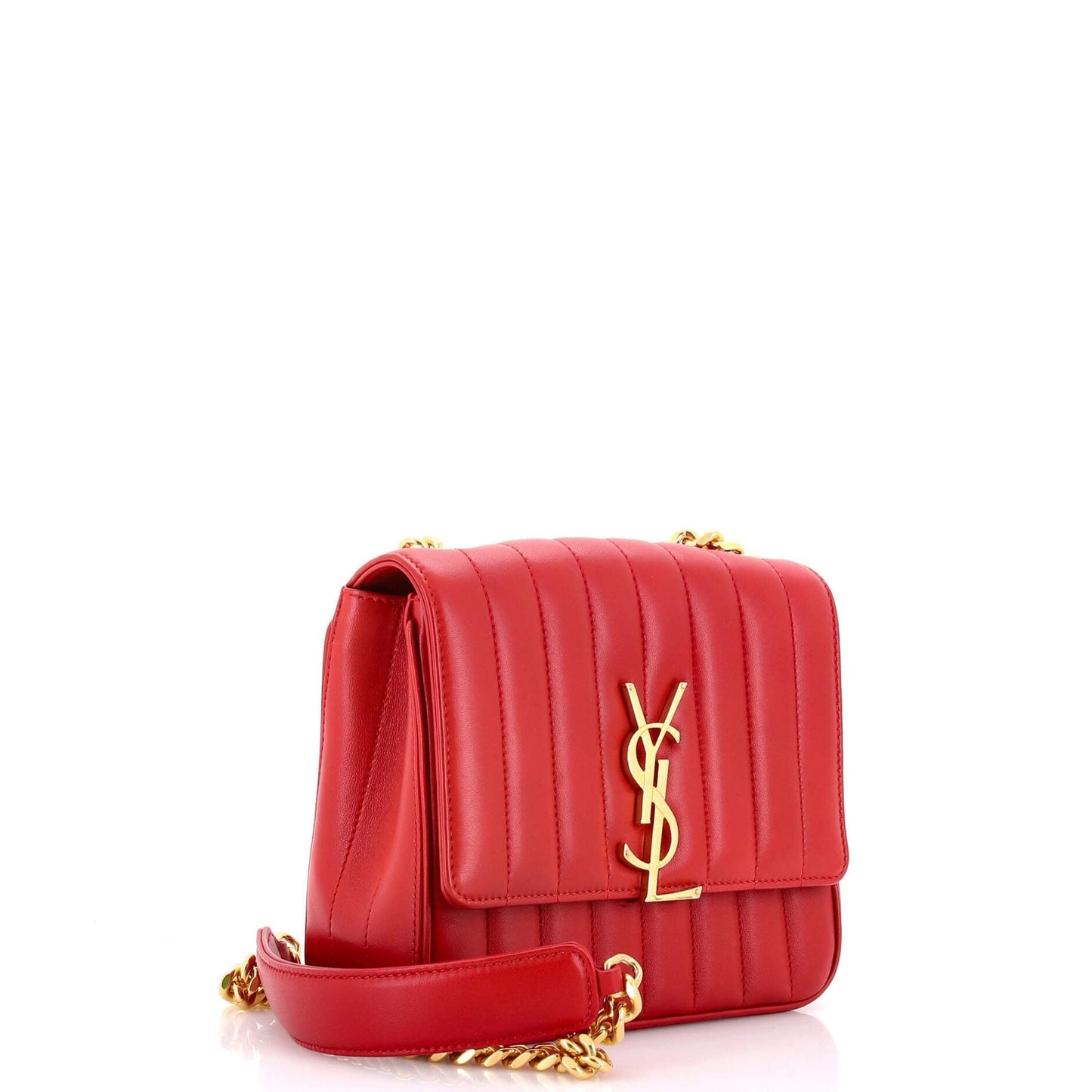 Saint Laurent Vicky Crossbody Bag Vertical Quilted Leather Medium