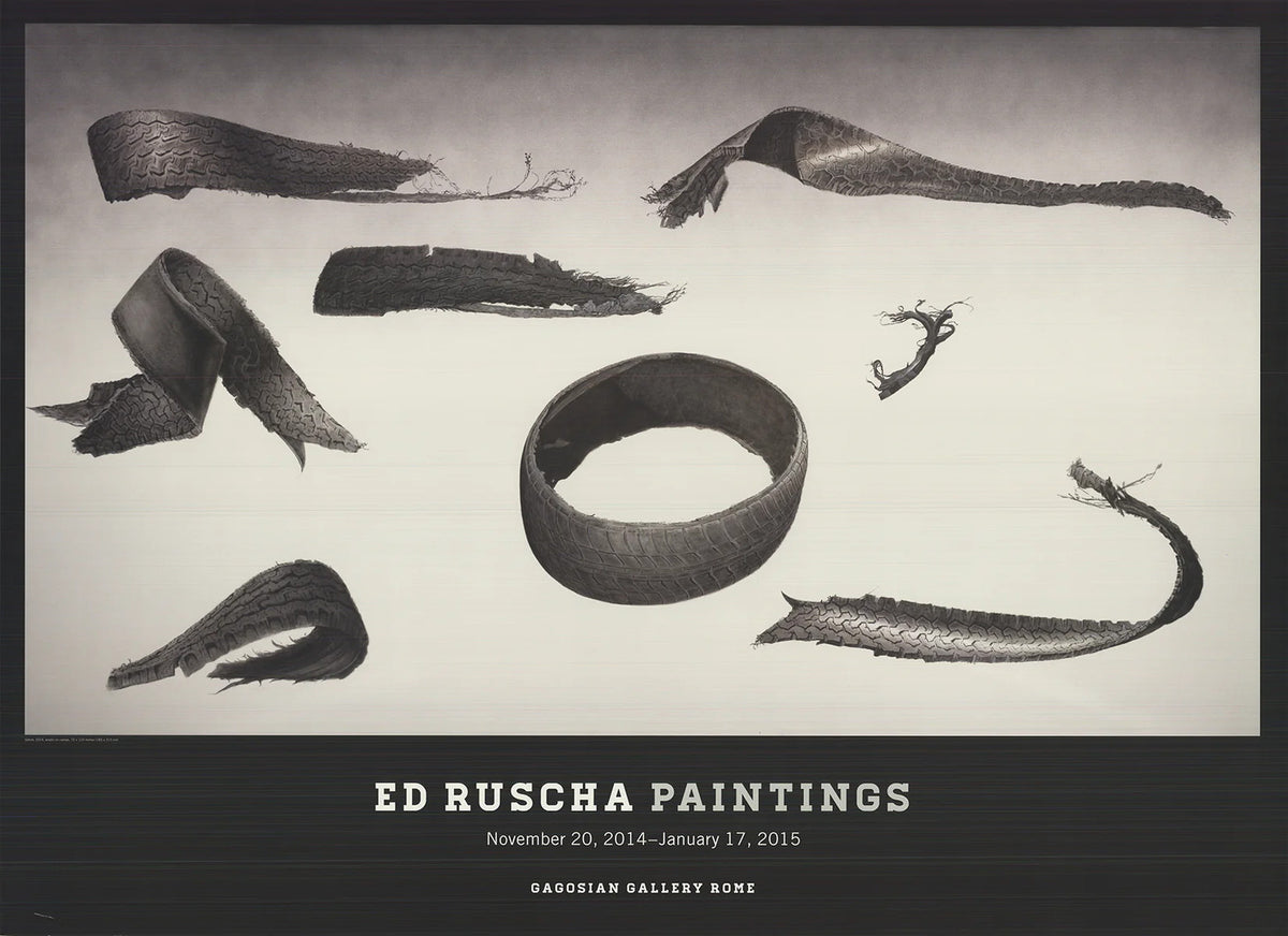 EDWARD RUSCHA Gagosian Gallery 27" x 36.5" Offset Lithograph 2014 Pop Art