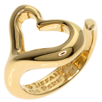 Gold TIFFANY&Co. Open heart Ring K18 Yellow
