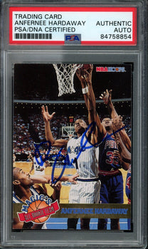 1993-94 Nba Hoops Anfernee Hardaway #3 Rookie Card Signed Magic Psa/Dna 176097