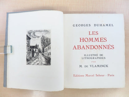 Rare 1927 'Les Hommes Abandonnes' With Vlaminck Etchings & Lithographs" Limited
