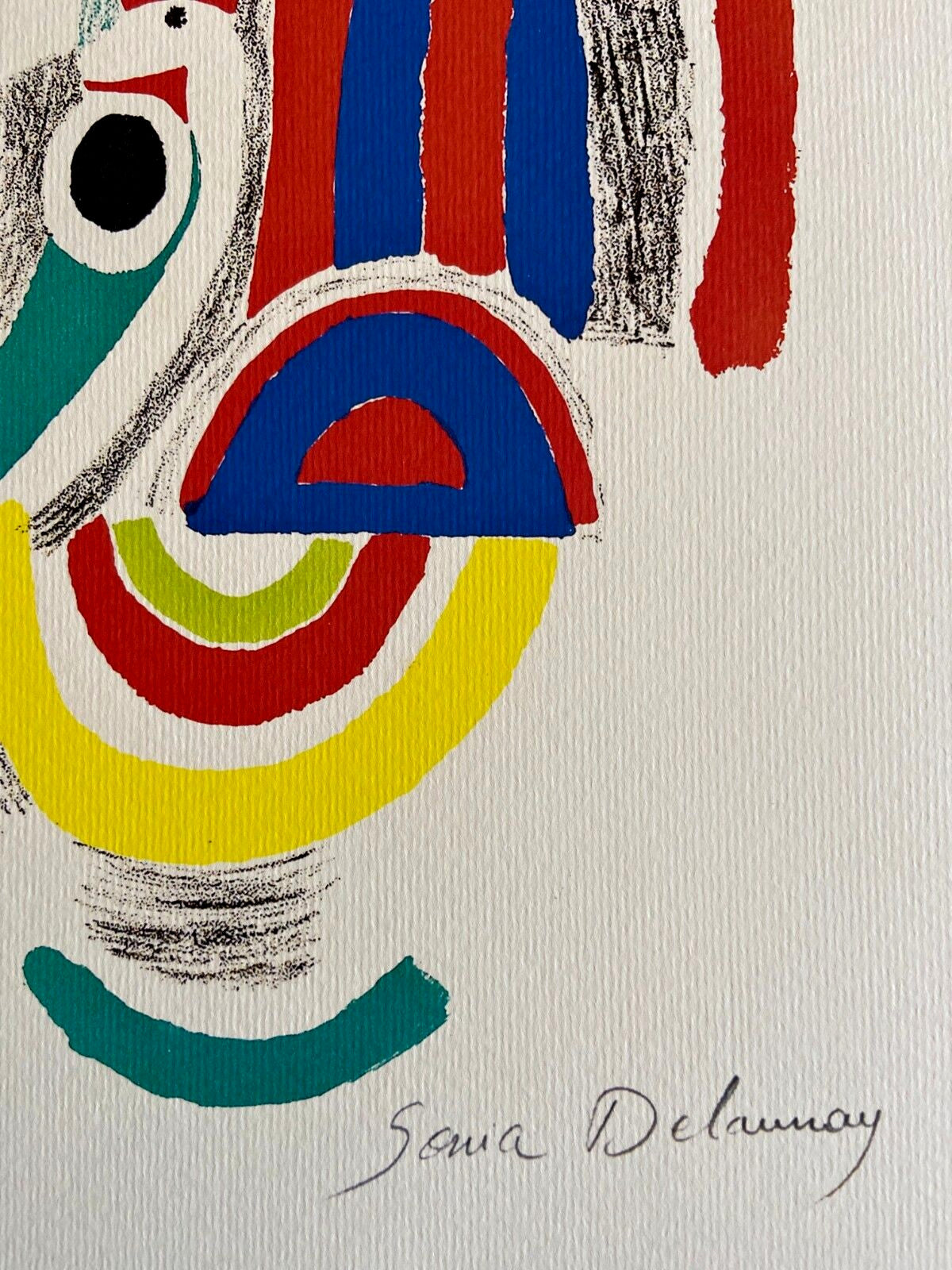 Sonia Delaunay Lithograph, Coa Signed Op Numbered Certified