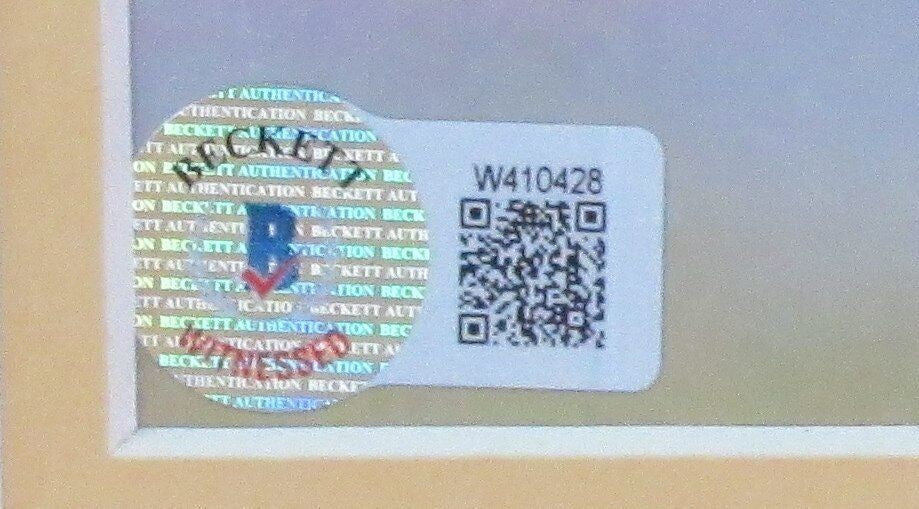 Troy Polamalu Hof Autographed 16X20 Photo Steelers Framed Beckett 179681