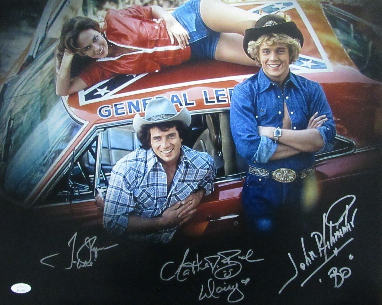 "Dukes Of Hazzard" Signed/Inscribed By 3 Bo Daisy