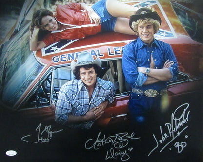 "Dukes Of Hazzard" Signed/Inscribed By 3 Bo Daisy