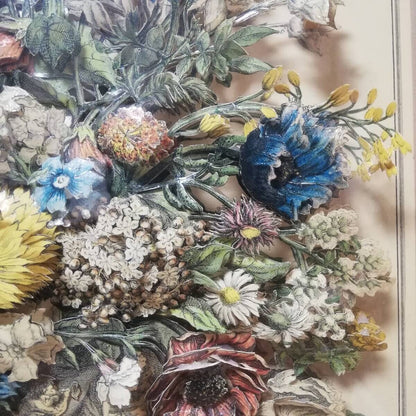 Henry Fletcher "November" Lithograph Rare Flower
