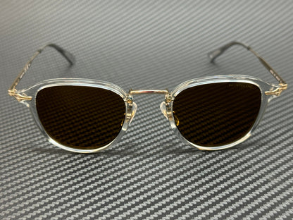 Mont Blanc Mb0336S 003 Grey Brown Unisex 48 Mm