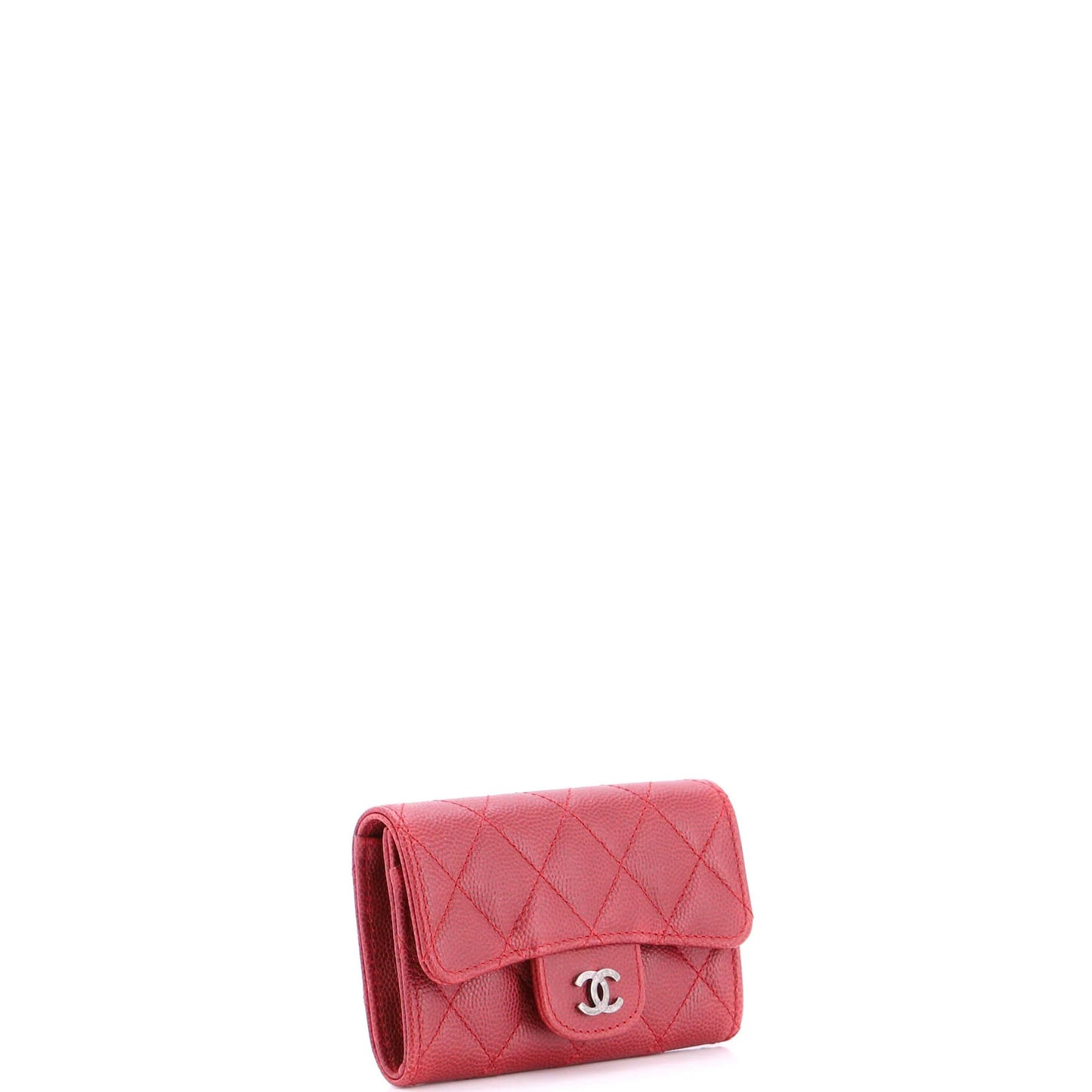 Chanel Classic Flap Card Case Quilted Caviar