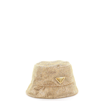 Prada Bucket Hat Crystal Embellished Satin