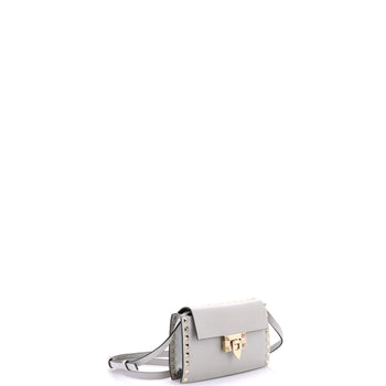 Valentino Garavani Rockstud Flip Lock Flap Bag Leather Small