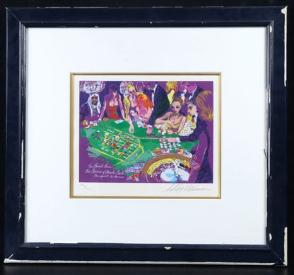 Leroy Neiman "Casino Of Monte Carlo" Lithograph 396/700 Hand Signed, Framed