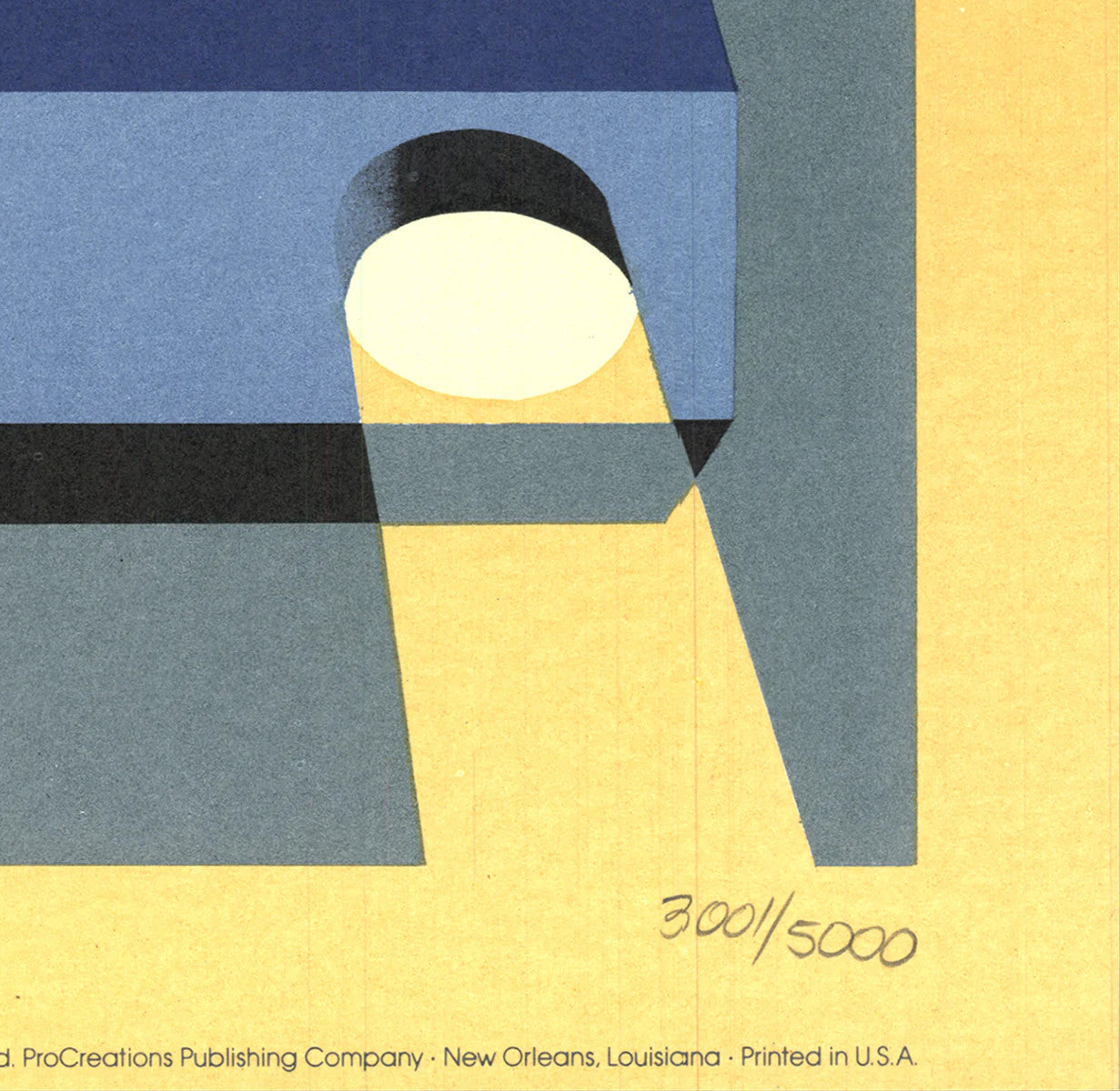 Michael Doret Le Train Bleu " Lithograph Contemporary Blue Red