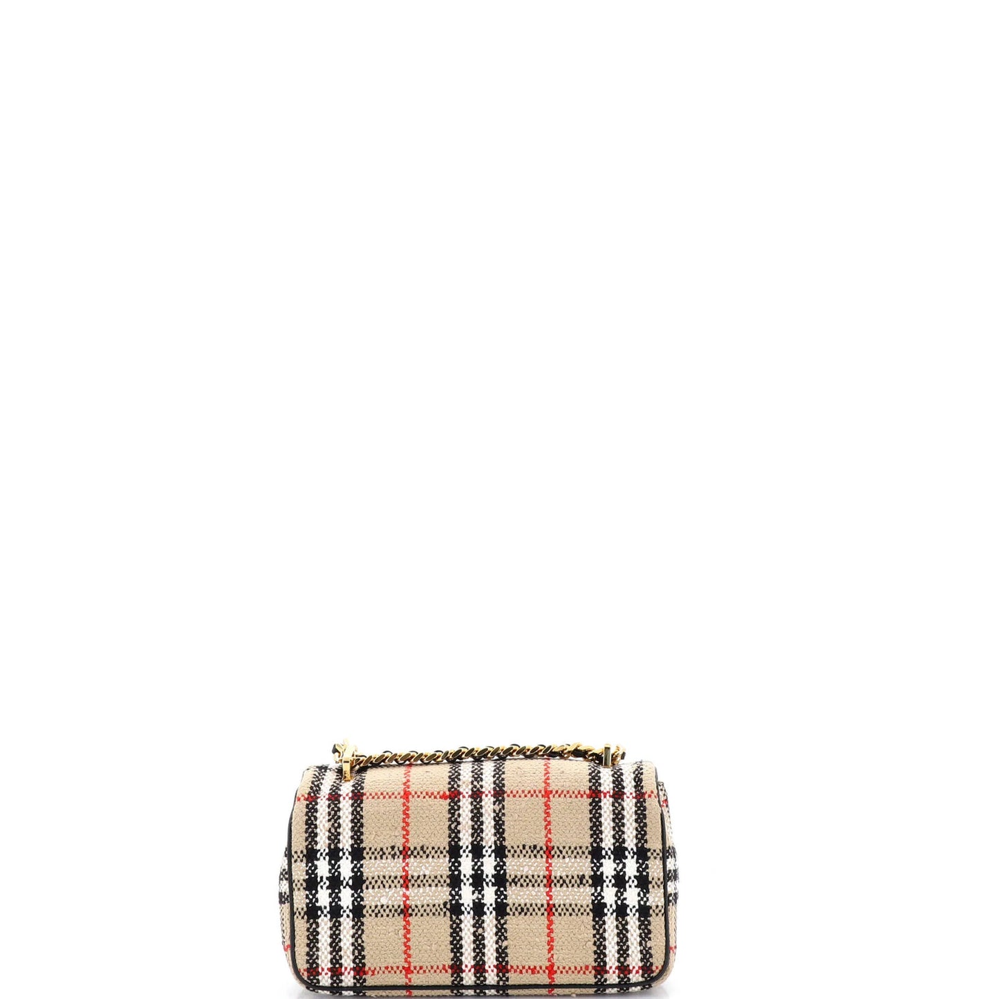 Burberry Lola Shoulder Bag Vintage Check Tweed Small