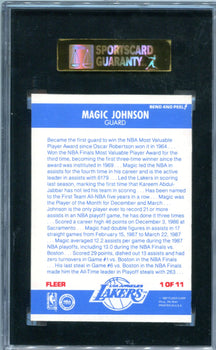 Magic Johnson 1987-88 Fleer Sticker #1 Sgc Nm 8