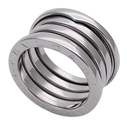 BVLGARI ring men's 750WG B-zero1 4 bands white