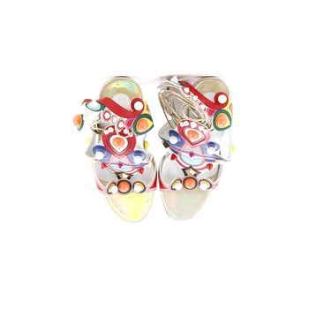 Christian Louboutin Womens Papagaya Levita Wedge Sandals Leather