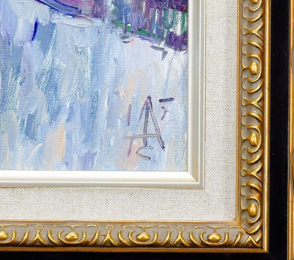 Sergey Avdeev (1984-) Russian Oil Painting "Departure" 2017 Signed, Framed