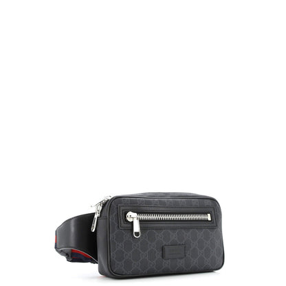 Gucci Soft Zip Belt Bag Gg Coated Canvas Small