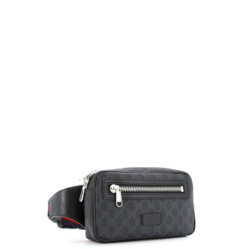 Gucci Soft Zip Belt Bag Gg Coated Canvas Small