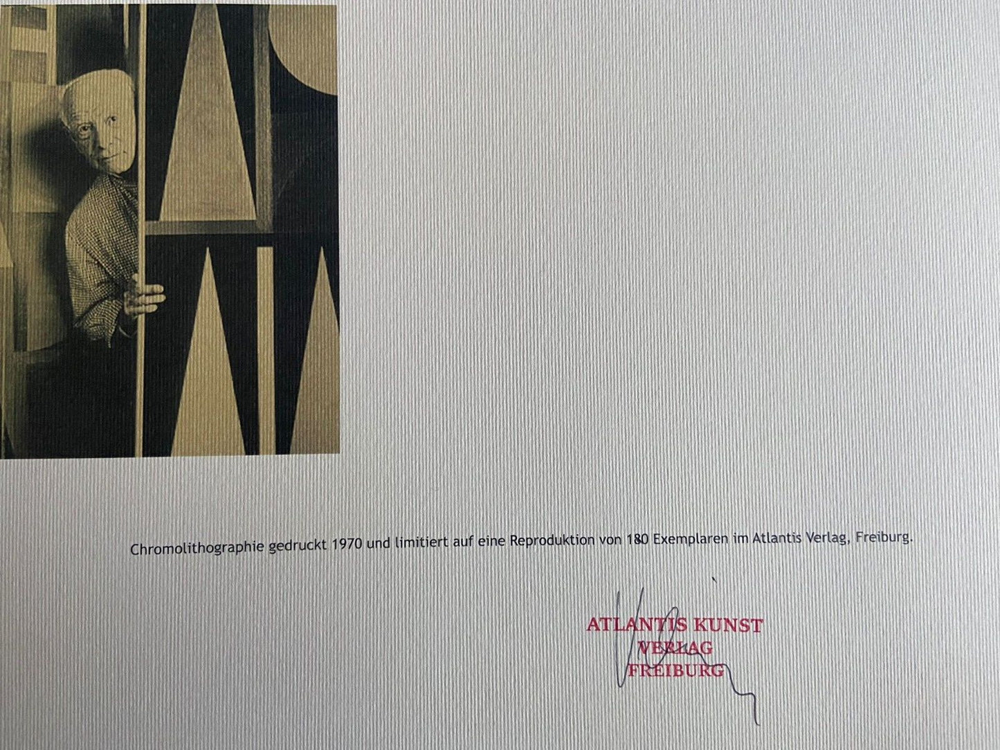 Auguste Herbin Lithograph Hand Numbered Coa (Sonia Delaunay)