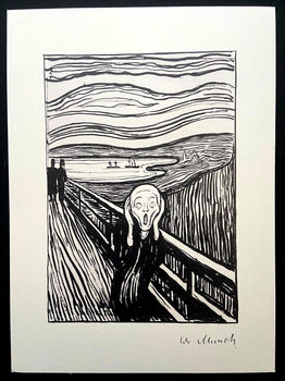 Edvard Munch Museum 'Scream' Lithograph Coa