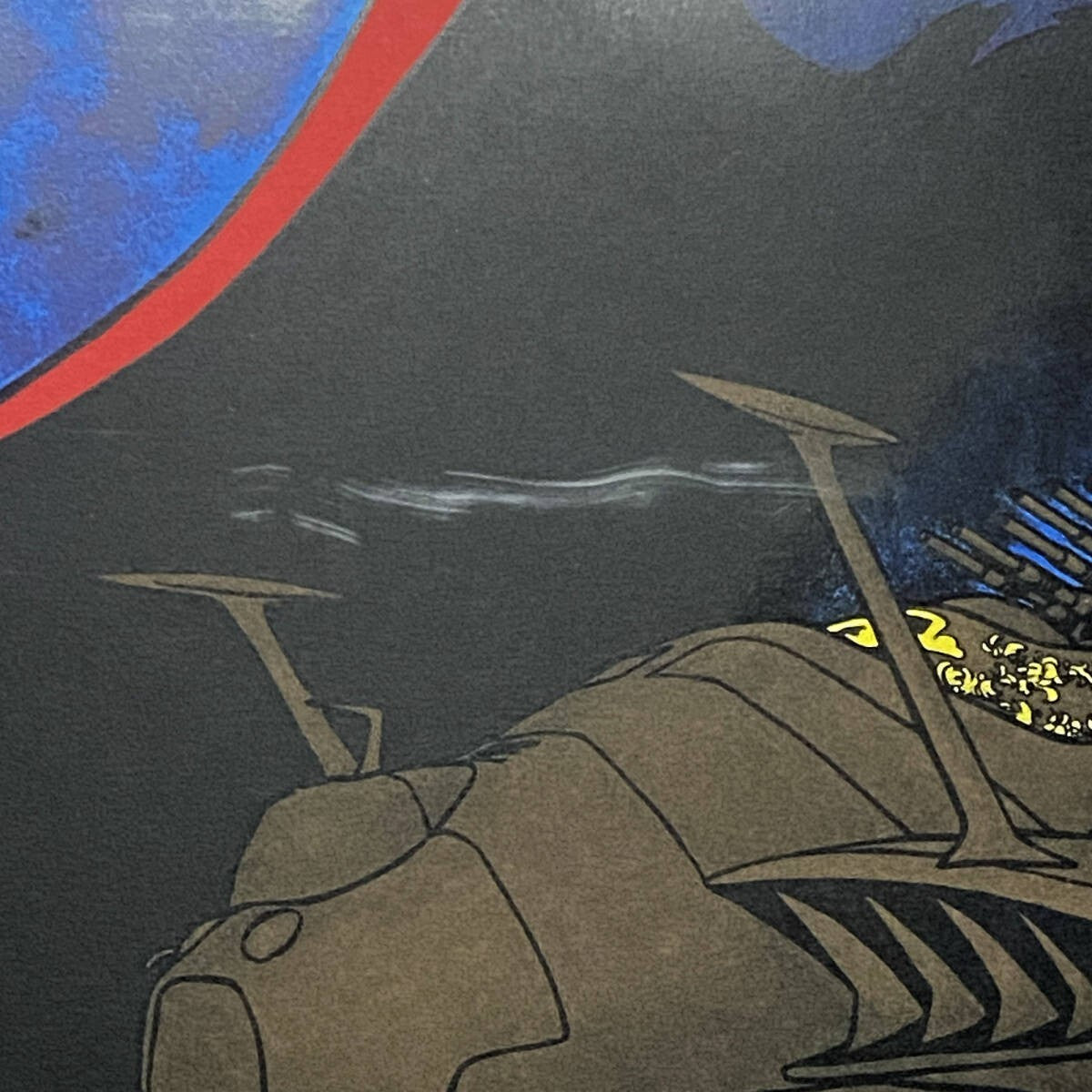 Captain Harlock My Youth In Arcadia Signed Original Silkscreen Print Framed Blue