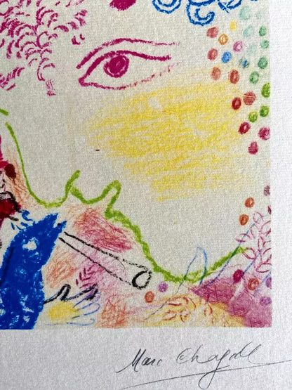 Marc Chagall Lithograph Coa Signed Hand Numbered
