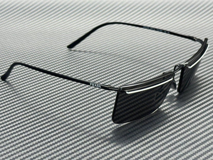 PRADA PR C53S YC460T Black White Dark Grey Men's 60 mm Sunglasses
