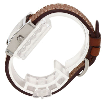 Hermes H Watch Mini Watches Hh1.110 Stainless Steel/Leather