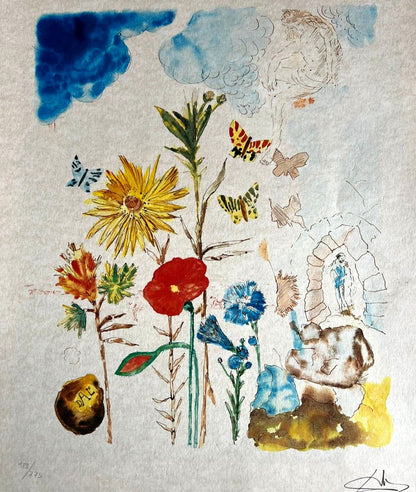 Salvador Dal Lithograph Coa Signed Op Numbered